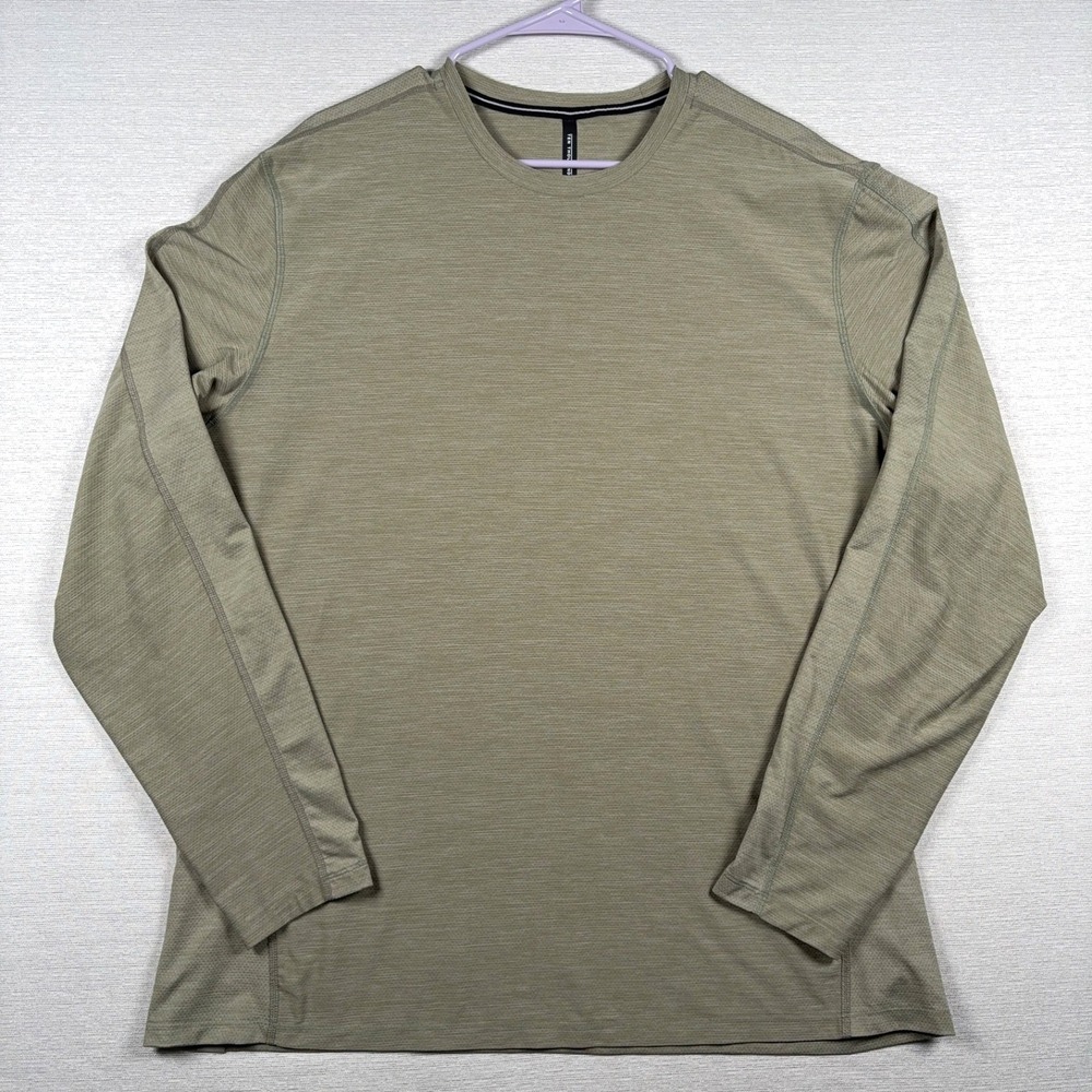 Ten Thousand The Versatile Long Sleeve Shirt Mens XXL Green Poly Spandex Mesh